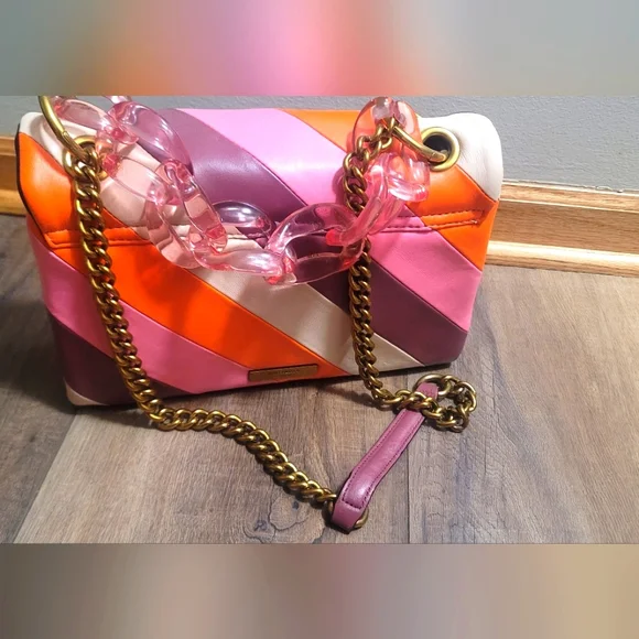 Kurt Geiger pink combo handbag. - Picture 3 of 5